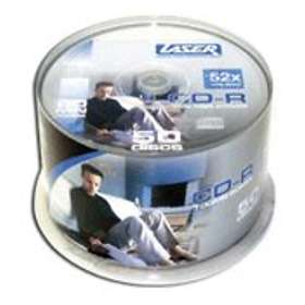 Laser CD-R 700MB 52x 50-pack Cakebox Inkjet