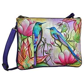 Anuschka Triple Compartment Crossbody Bag
