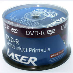 Laser DVD-R 4.7GB 16x 50-pack Cakebox Inkjet