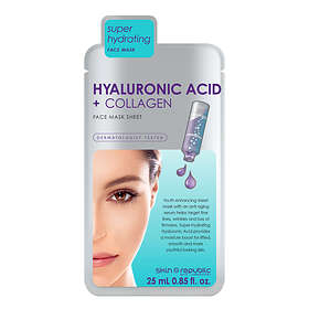 Skin Republic Hyaluronic Acid + Collagen Sheet Face Mask 25ml