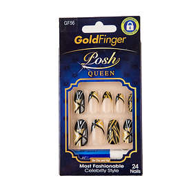 GoldFinger Nails Posh Queen False Nails 24-pack