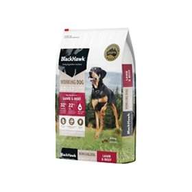 black hawk working dog food