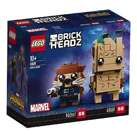 lego brickheadz groot & rocket