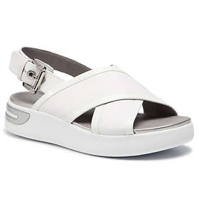 Sandalias Geox Mujer Geox D OTTAYA Sandal C, Sandalias Con Punta Abierta Mujer, Dorado (Lt Gold/Black C0950), 35 Sandalias Geox Mujer Verano