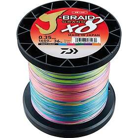 Find the best price on Daiwa J-Braid Grand X8 Multicolor 0.28mm 1500m
