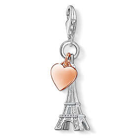 Thomas Sabo Eiffel Tower With Heart Pendant Berlock (Women's)