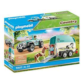 Playmobil Country 70511 Car With Pony Trailer