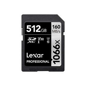 Lexar Professional SDXC Class 10 UHS-I U3 V30 1066x 512GB