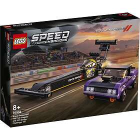 LEGO Speed Champions 76904 Mopar Dodge STR TopFuel Dragster &1970 DodgeChalleng