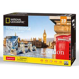 National Geographic London Tower Bridge 3D Pussel 120 Bitar