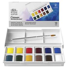 Winsor & Newton Cotman Akvarellfärg Watercolours Sketchers Pocket Box