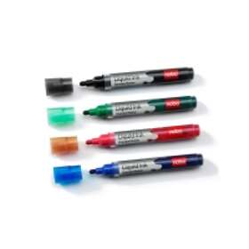 Nobo Liquid Ink Drywipe Marker Whiteboardpennor 6-pack