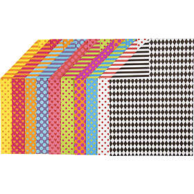 Colortime Patterned Paper A4 250g 20 Sheets