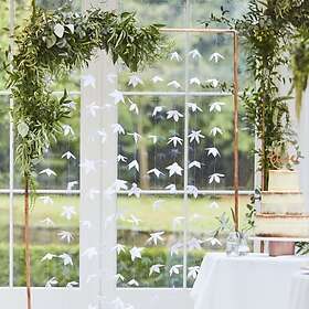 Ginger Ray Draperi Blommor Origami Botanical Wedding (White)