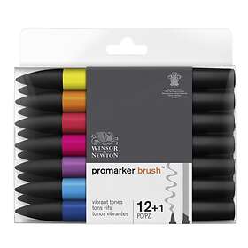 Winsor & Newton Promarker Brush Set Vibrant Tones 13-pack
