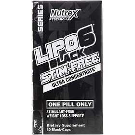 Nutrex Research Lipo-6 Black Ultra Concentrate Stim-Free 60 Kapslar