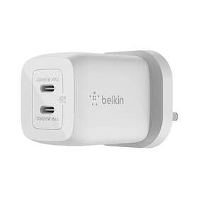 Belkin BoostCharge PRO Dual USB-C GaN Wall Charger with PPS 65W