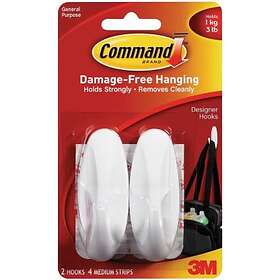 3M Command Hook Självhäftande Medium Krok (2st)