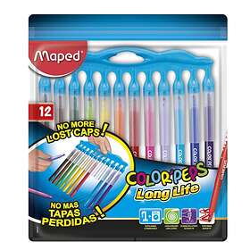 Maped Color Peps Tuschpennor "Long Life" 12-set (3 år+)