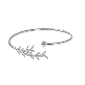 CU Jewellery Tree Twig Bangle Bracelet Silver