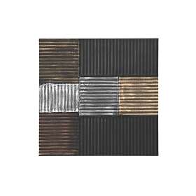 DKD Home Decor Väggdekoration Svart Gyllene Glamour Modern Trä MDF (91 x 3 91 cm