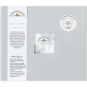 Doodlebug Design D-ring Storybook Album 12”x12” - Gray