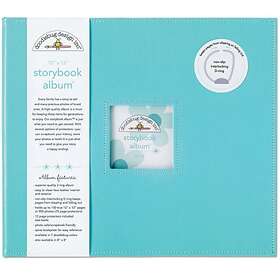 Doodlebug Design D-ring Storybook Album 12”x12” - Swimming Pool
