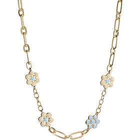 Enamel Copenhagen Blossom Necklace Orange/Beige/Light Blue/Light Pink