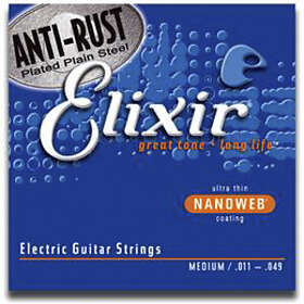 Elixir 12102 Electric Nickel Plated Steel NANOWEB 011-049