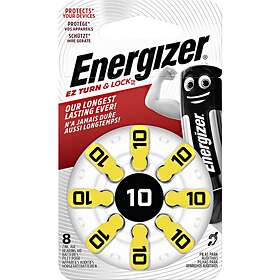 Energizer Hearing Aid Battery 10 Yellow 8/FP