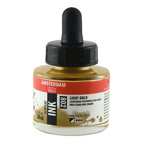 Amsterdam Acrylic Ink 30ml Bottle 30ML, LT GOLD 30ML