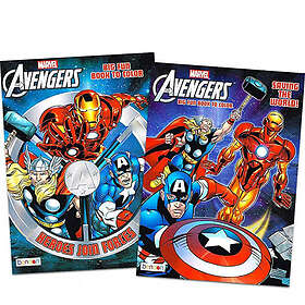 Marvel Mighty Avengers Colouring and Activity Book Set (2 Books ~ 96 pgs each)