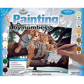 Royal & Langnickel PJL24 African Leopard and Cubs Painting by Numbers Kit