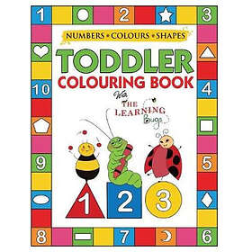 Colours Learning Bugs Kids Books The My Numbers, and Shapes Toddler Colouring Bo