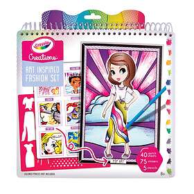 Crayola Creations Coloring Album Art and Fashion Collection, Creative Activity a